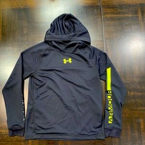 Under Armour ColdGear Loose Boys Long Sleeve T-Shirt with Hoodie YLG